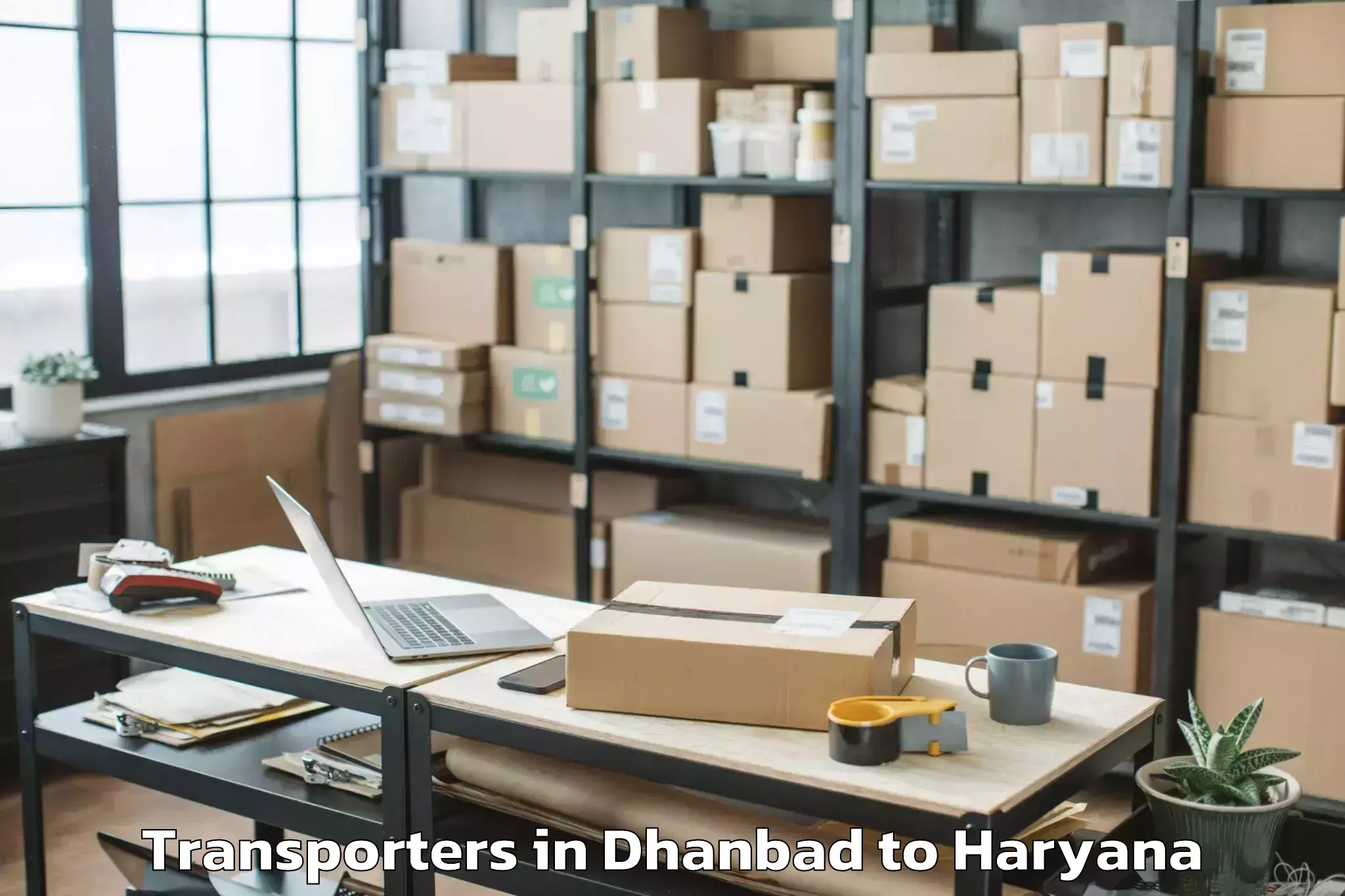 Book Dhanbad to Gurgaon Central Mall Transporters Online